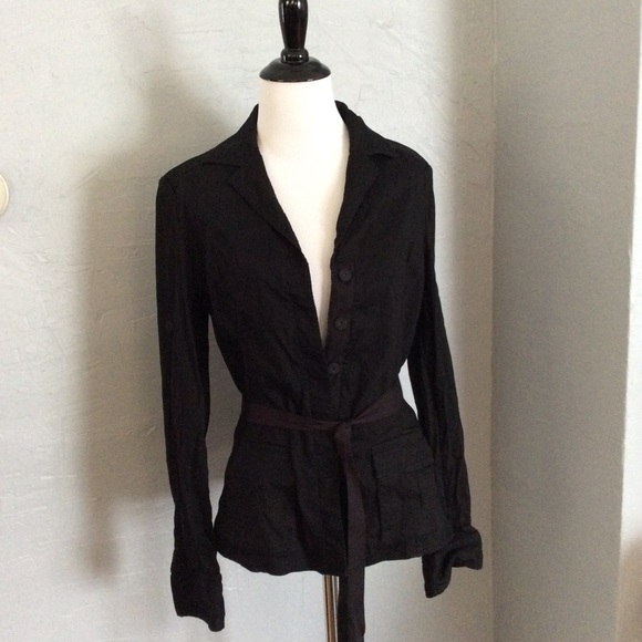 Elie Tahari linen blend jacket - Picture 4 of 8